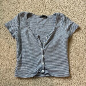 Brandy Melville Striped Zelly Tee (XS)